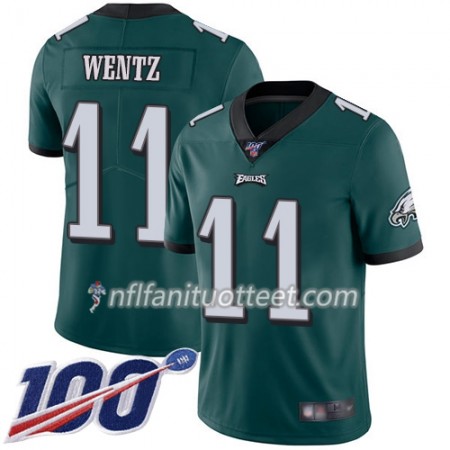 Miesten Philadelphia Eagles NFL Pelipaita Carson Wentz 11 Nike Vihreä 100th